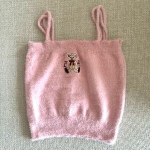 Y2K 🧸 Stretchy fluffy top-XXS-XS